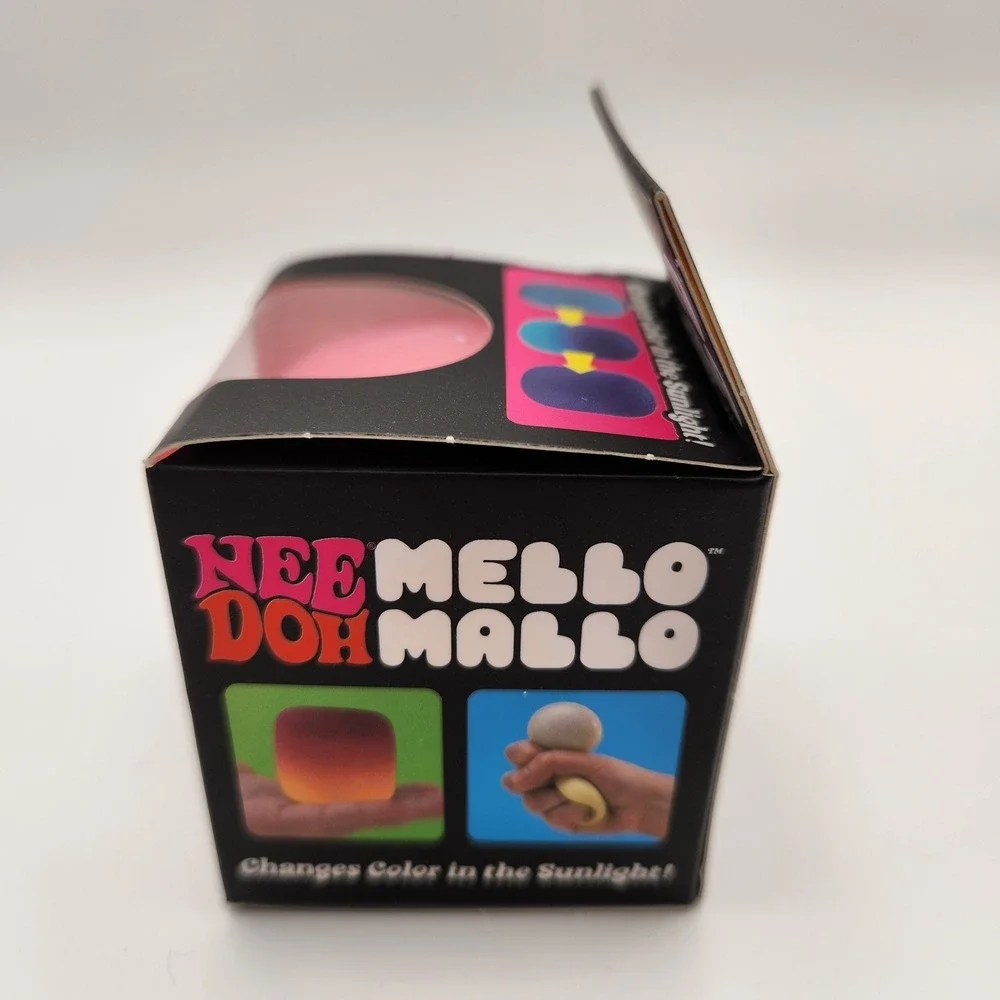 AUTHENTIC NeeDoh Mello Mallo PINK Color Changing Squishy Nee Doh Mellow Mallow